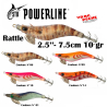 Leurre squid 2.5" 7.5 cm 10 g rattle  powerline