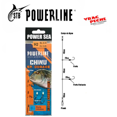 Nylon carbonflex TOC truite powerline