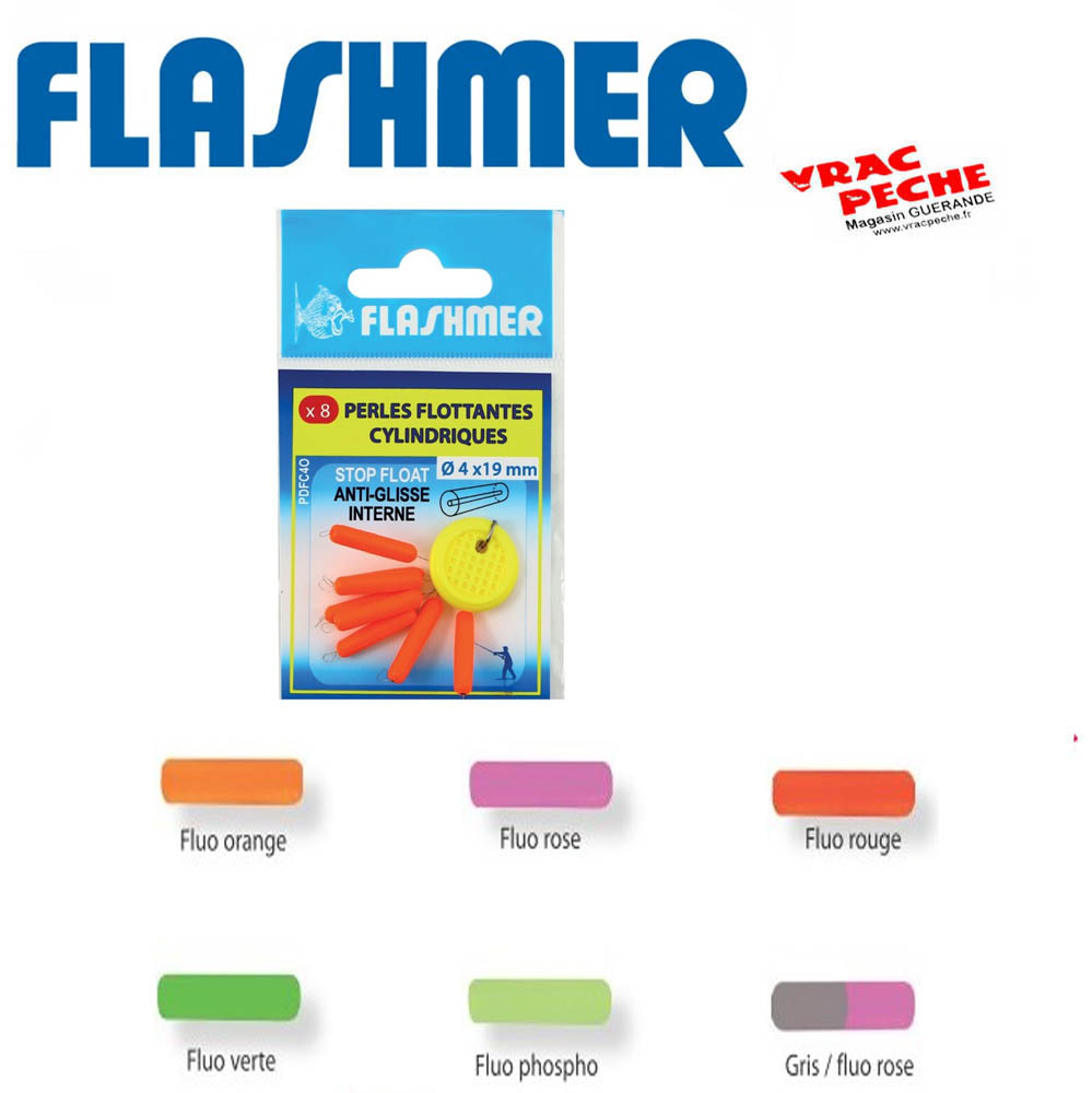 Perle flashmer flottante cylindrique