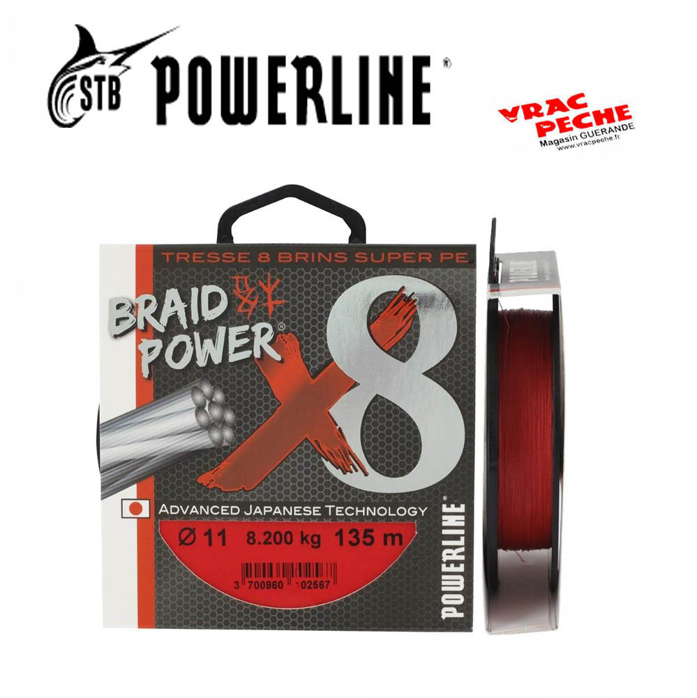 Test de la tresse Braid Power X8 de Powerline