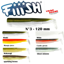 Pack 3 corps black minnow N 3  120 mm Fiiish