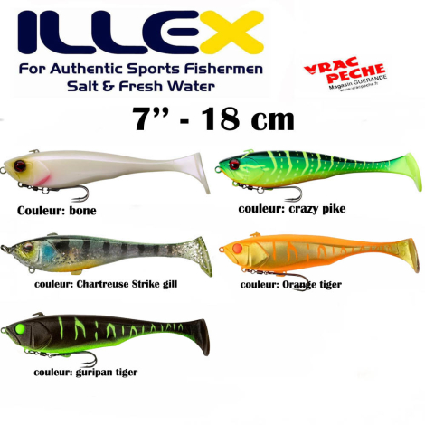 Leurre DUNKLE 5"  15 cm  illex