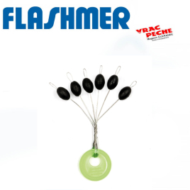 Stop bead noir flashmer