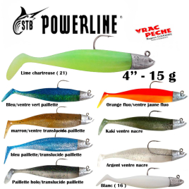 Leurre monte NAT SHAD 4" 15 gr  powerline